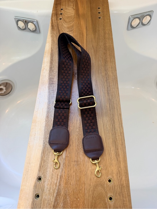 Clare V Handbags - Clare V adjustable crossbody strap chocolate checkered NWT $125